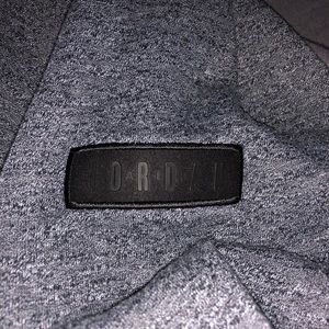 Jordan Brand Dark Gray Zip Up Hoodie // sz XL